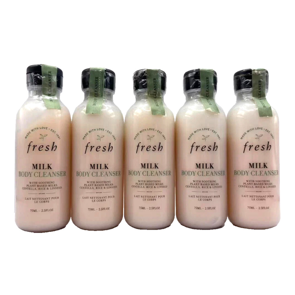5-PACK FRESH MILK BODY CLEANSER 75ML Each, Brand New & Sealed, Trusted Seller *T